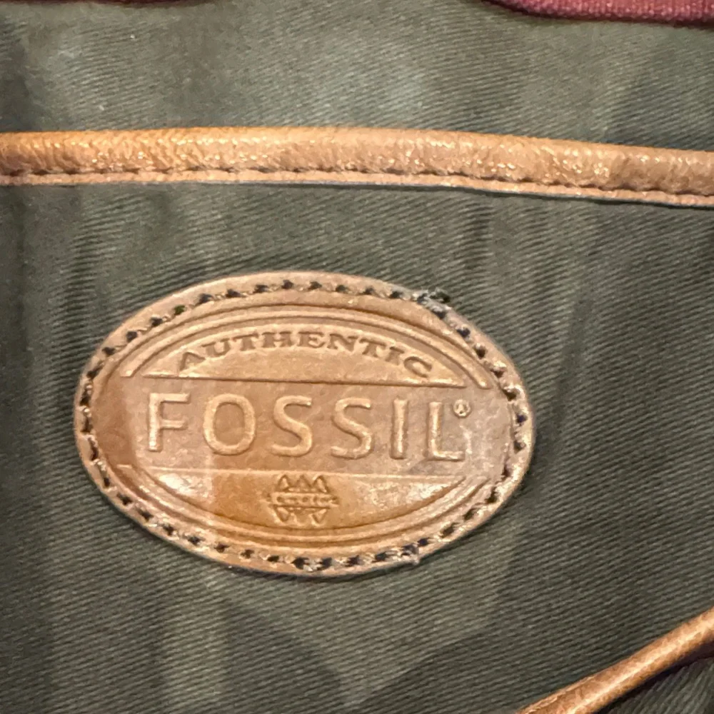 Fossil Brown Leather Messenger Bag